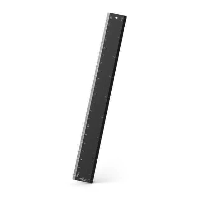 Stilform Aluminium Ruler in Warp Black finish