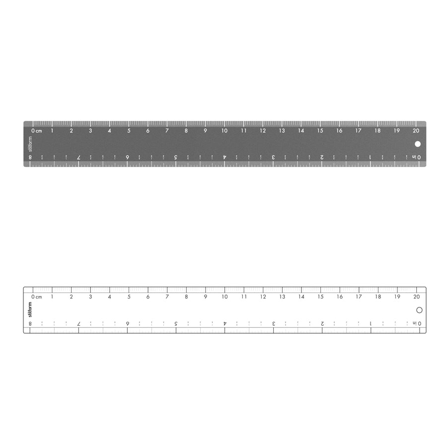 Stilform Aluminium Ruler size shown